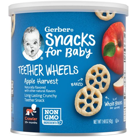 Gerber Baby Snacks, Snacks For Baby, Gerber Snacks, Gerber Baby Food, Yogurt Bites, Mash Recipe, Baby Snacks, Artificial Sweeteners, Dried Apples