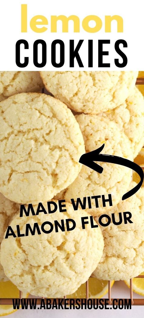 Gluten Free Cookies Made With Almond Flour, Biscuits Made With Almond Flour, Naturally Gluten Free Cookies, Almond Lemon Cookies, Almond Flour Cookies Recipes, Almond Flour Dessert Recipes, Lemon Almond Flour Cake, Almond Flour Lemon Cookies, Almond Flour Lemon Cake