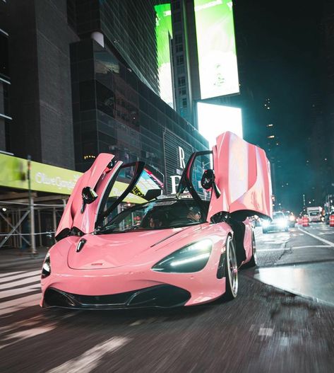 Pink Mclaren 720s, Mclaren 720s Aesthetic, Pink Supercar, Pink Mclaren, Maclaren Cars, Cars Mclaren, Tattoo Car, Quotes Car, Fastest Car