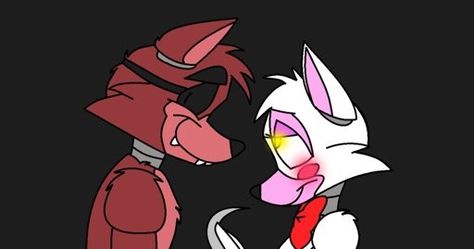 Tony Crynight Fnaf, Mangle X Foxy, Fnaf Animation, Fnaf Ship, Mangle Fnaf, Foxy X Mangle, Foxy And Mangle, Fnaf Ships, Fnaf Foxy