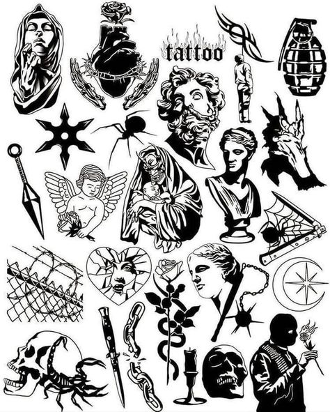 Transport yourself to a world of nostalgia and sophistication with our vintage-style tattoo designs, each one a tribute to the timeless appeal of the past. Contact us for a custom sketch. Vintage Tattoo Art, Tattoo Graffiti, Tato Henna, Grunge Tattoo, Graffiti Tattoo, Flash Tattoo Designs, Doodle Tattoo, Sketch Tattoo Design, Old School Tattoo Designs