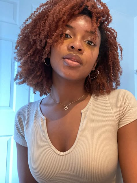 Cooper Afro Hair, Light Copper Hair Black Women, 4c Copper Hair, Copper 4c Hair, Copper 4c Natural Hair, Ginger Natural Hair Black Women, Ginger 4c Hair, Copper Brown Hair Black Women, Copper Natural Hair