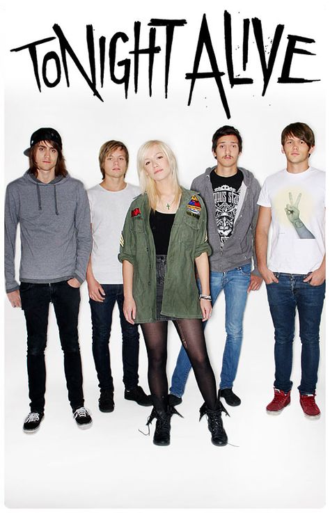 Tonight Alive❤️ Saw them at the Kerrang! Tour and I've loved them ever since Tonight Alive Jenna, Two Door Cinema Club, I See Stars, Tonight Alive, Hollywood Undead, Halestorm, Love Band, I Love Music, Paramore