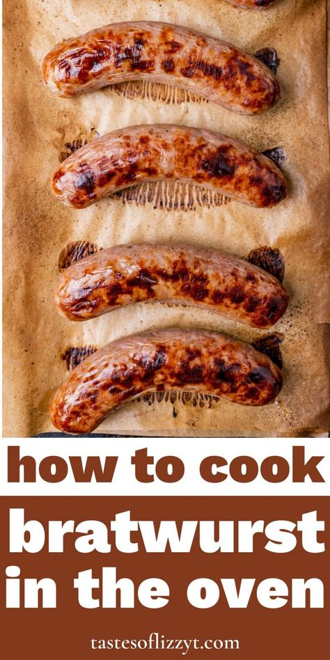 Oven Braised Beer Brats With Caramelized Onions, Grilled Brats Recipes, Recipes For Brats, How To Cook Brats On The Stove, Bratwurst On The Stove, Brats On The Stove, Bratwurst In The Oven, Bratwurst Oven, Easy Sausage Dinner