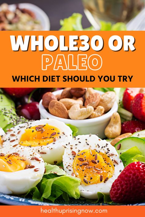 Discover the difference between paleo and Whole 30 diets with our comprehensive guide! Whether you're looking to start a Whole30 challenge or switch to a Paleo lifestyle, this article covers everything you need to know about the paleo vs Whole30 diets. Learn about their benefits, rules, and how to choose the best diet for your health goals. paleo vs whole 30 | benefits of paleo diet | whole30 diet | whole30 diet plan | whole 30 vs paleo | what is whole30 diet | clean eating Whole 30 Vs Paleo, Paleo Diet Rules, Paleo Diet For Beginners, Whole30 Diet, Primal Diet, Whole 30 Diet, Clean Eating Breakfast, Detox Plan, Paleo Lifestyle