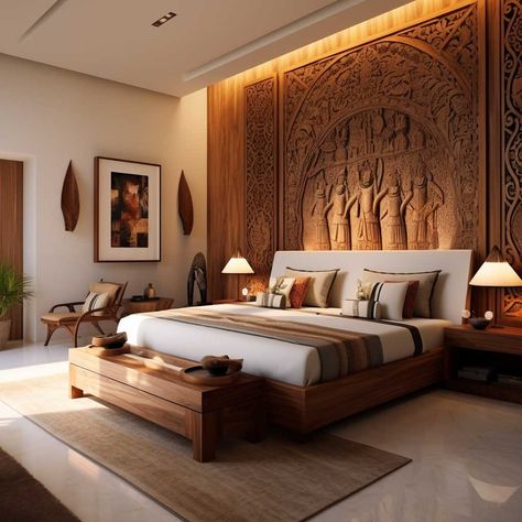 Indian Aesthetic Bedroom, Indian Bedroom Interior Design, Indian Room Decor Bedroom Designs, Traditional Interior Design Indian, Indian Bedroom Interior, Bedroom Design Indian, Indian Bedroom Design, Interior Design Indian, Bedroom Interior Design Ideas