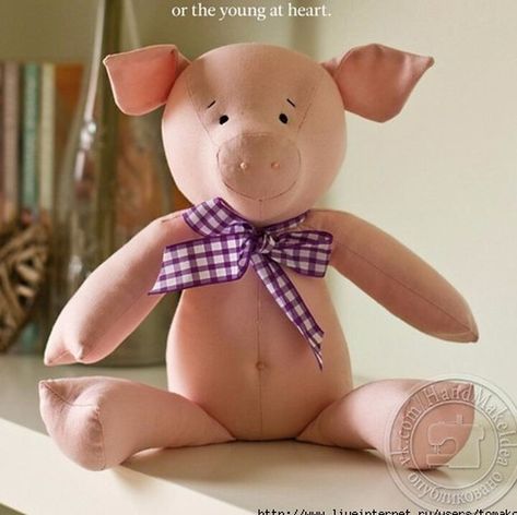 Pig Plushie Sewing Pattern 2 (Jo Carter) | Craft Resource Wiki | Fandom Patchwork Pig Pattern, Stuffed Pig Pattern Sewing Free, Pig Stuffed Animal Pattern, Pig Doll Pattern, Stuffed Pig Pattern, Pig Sewing Pattern, Diy Stuffies, Pig Plushie, Pig Doll