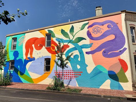 Rose Jaffe - Murals Moebius Artist, Nature And Human, Popup Store, Mural Artist, Boracay Island, La Brea, Street Mural, Mural Wall, Murals Street Art