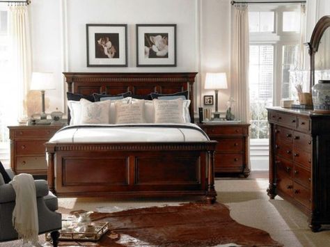 Traditional Bedroom Furniture Sets, Bedroom Furniture Placement, Dark Wood Bedroom Furniture, Traditional Bedroom Furniture, Dark Wood Bedroom, Arranging Bedroom Furniture, Dark Wood Bed, Dark Bedroom Furniture, Timeless Bedroom