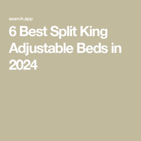 6 Best Split King Adjustable Beds in 2024 Split King Bedding Ideas, King Bedding, Cal King Bedding, Adjustable Bed Base, Adjustable Bed Frame, Ways To Sleep, King Sheets, Adjustable Mattress, Online Therapy