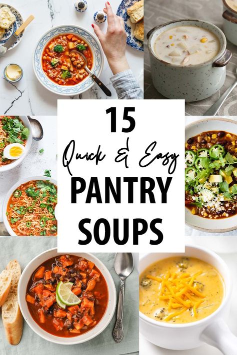 Pantry Soup, Fast Soup Recipes, Easy Homemade Soups, Quick Soup Recipes, Simple Family Meals, Quick Soup, Quick And Easy Soup, Spicy Soup, Soup Dinner