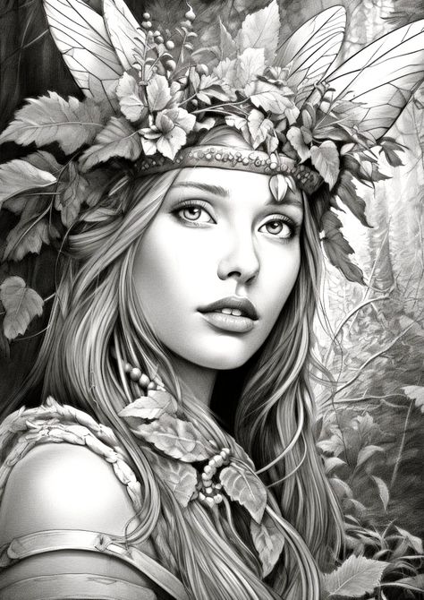 Excited to share the latest addition to my #etsy shop: 10 gorgeous realistic fairie girl | grayscale coloring book | Grayscale Coloring Pages | adult color pages | Illustration Printable PDF https://etsy.me/40EgZLo #adultcolorpages #grayscale #coloring #illustration #p Drawing Farm, Coloring Illustration, Planet Coloring Pages, Monster Coloring Pages, Mario Coloring Pages, Flag Coloring Pages, Realistic Drawing, Grayscale Coloring Books, Grayscale Coloring Pages