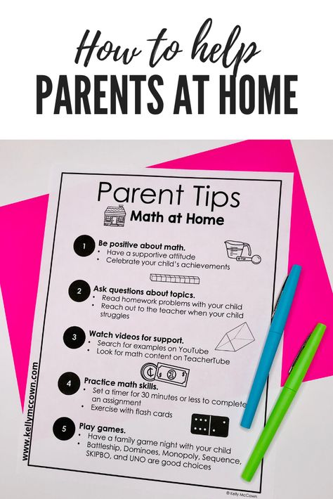 Need help with math? These are great Math tips for parents at home with kids. Have a child in kindergarten, first grade, 2nd grade, 3rd grade, or 4th grade? Try one of these math tips with them today! Family Math Night, Curriculum Night, Math Tips, Math Night, Spa Music, Tips For Parents, Math Intervention, Math Help, Math Homework