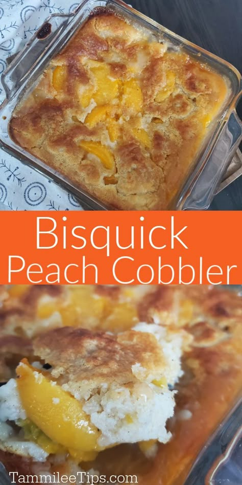 Bisquick Cobbler, Bisquick Peach Cobbler Recipe, Bisquick Cobbler Recipes, Bisquick Peach Cobbler, Cobbler With Bisquick, Pasta Recipes Salad, Canned Peach Cobbler, Canned Peach Cobbler Recipe, Good Peach Cobbler Recipe