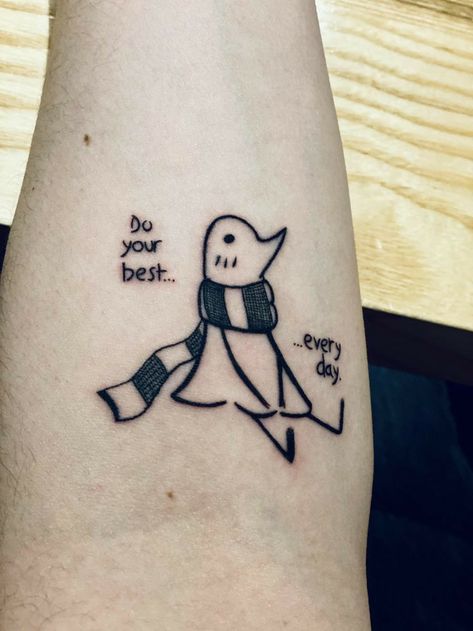 Goodnight Pun Pun Tattoo, Goodnight Punpun Tattoo, Punpun Tattoo, Tattoo Ideas Anime, Bird Hand Tattoo, Pun Pun, Goodnight Punpun, Funky Tattoos, Henna Tattoo Hand