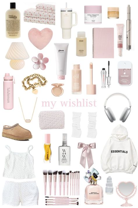 Christmas Wishlist For Teens, Wishlist Pink, Girly Christmas Gifts, Cute Birthday Ideas, Pink Lifestyle, Cute Lazy Day Outfits, Girly Gifts, Pink Girly Things, Lazy Day Outfits