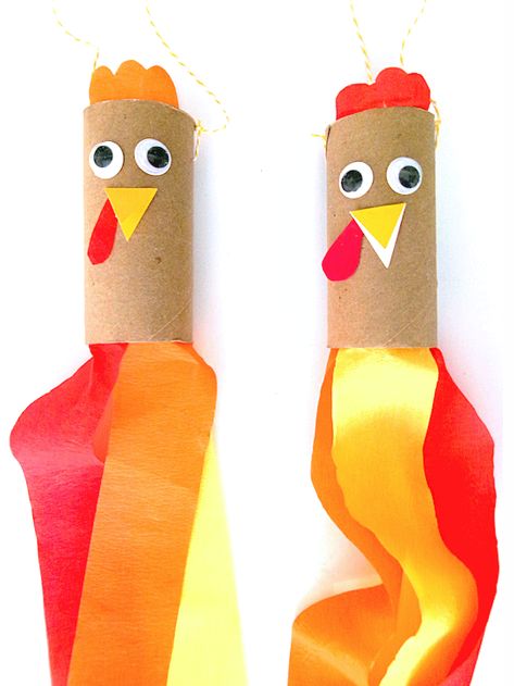 Cardboard Roll Turkey Windsock Craft Paper Roll Turkey Craft, Paper Towel Turkey Craft, Toilet Paper Tube Turkey, Craft Stick Turkey, Toilet Paper Roll Crafts For Kids Fall Thanksgiving Turkey, Windsock Craft, Craft Thanksgiving, Turkey Handprint, Cardboard Rolls