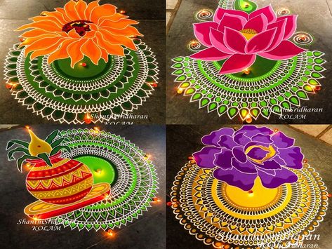 Shanthi Sridharan Rangoli, Dipawali Rangoli Design, Simple Rangoli Designs For Diwali, Easy And Simple Rangoli Designs, Rangoli Designs For Diwali, Rangoli Designs For Competition, Simple Rangoli Designs, Rangoli Designs Simple Diwali, Latest Rangoli