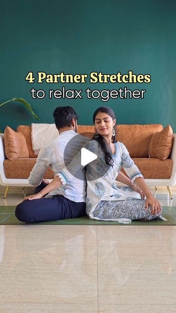 Stretches For Couples, Workout Together, Couples Stretching, Couple Stretches, Couples Stretches, Partner Stretches Couple, Couple Stretching Exercises, Couple Exercises Together, Couples Stretching Routine