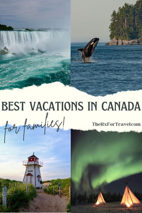 Best Vacations in Canada for Families Canada Family Vacation Kids, Places To Visit In Canada, Montreal Travel Guide, Canada Vacation, Canada Travel Guide, Vacation Family, Vacation Itinerary, Best Family Vacations, Kids Vacation