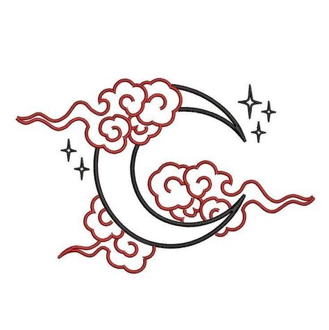 Moon Designs Drawing, Free Pes Files, Cute Art Doodles, Cool Symbols Design, Small Moon Tattoo Designs, Embroidery Outline Designs, Small Easy Tattoos, Crescent Moon Tattoo Design, Simple Cute Designs