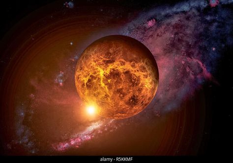 Planet Venus. Cosmos art. Elements of this image furnished by NASA Stock Photo - Alamy Venus Images, Venus Planet, Venus Art, Cosmos Art, Libra Tattoo, Planet Venus, Photo Album Design, Art Elements, Planets Art