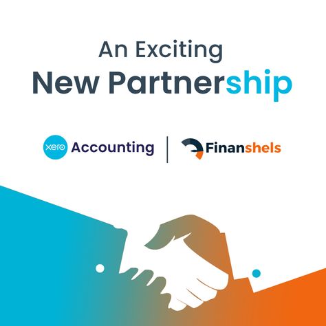 We are excited to announce our partnership with Xero Accounting! At Finanshels, we are dedicated to providing innovative financial solutions that enable our clients to achieve their goals. Through our partnership with Xero Accounting, we can leverage their expertise and industry knowledge to expand our service offerings and bring even greater value to our clients. Revolutionizing the financial world, one partnership at a time! Collaboration Creative Ads, Partnership Flyer Design, Partnership Social Media Design, Partnership Creative Ads, Partnership Announcement Poster Design, Partnership Announcement Post, Brand Partnerships Design, Collaboration Post Ideas, Partnership Poster Design