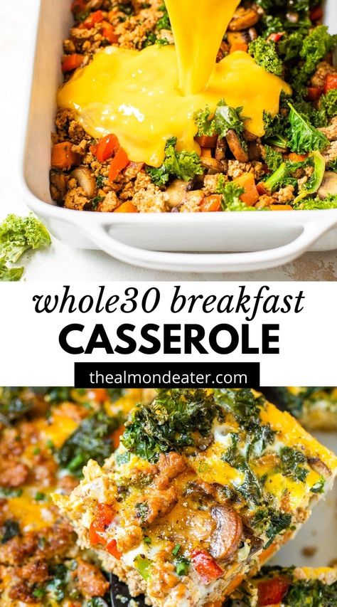 Whole 30 Breakfast Casserole, Whole30 Breakfast Casserole, Whole30 Breakfast Recipes, Whole30 Breakfast, Healthy Breakfast Casserole, Whole 30 Meal Plan, Whole 30 Breakfast, Sweet Potato Breakfast, Breakfast Casserole Sausage