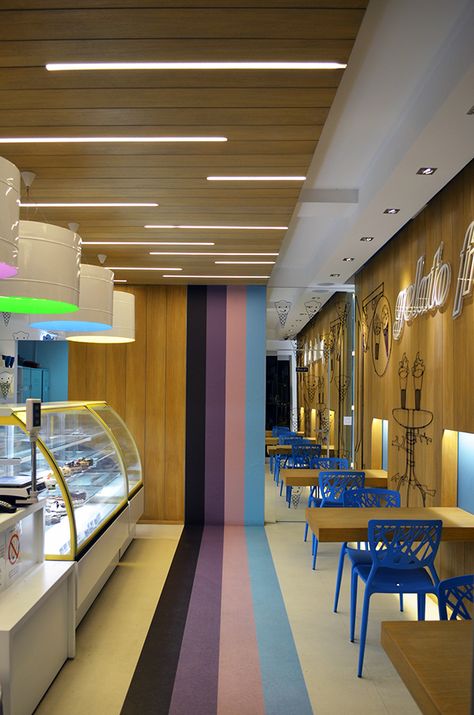 Gelato Shop Design, Ice Cream Shop Interior, Ice Cream Shop Interior Design, Ice Cream Shop Design, Parlour Design, Ice Shop, Bakery Interior, Bakery Design Interior, Gelato Shop