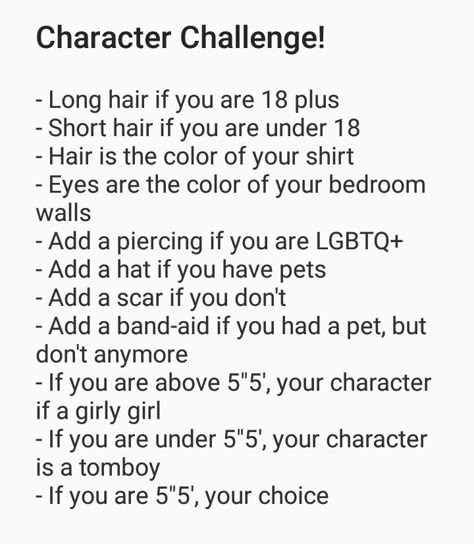 Pick A Character Drawing, Character Builder Based On You, Make Your Own Oc Challenge Based On You, Drawings Based On Poems, Make Your Own Character Based On You, Character Creation Drawing, Create Your Own Character Based On You, Design A Character Based On You, Build A Character Challenge