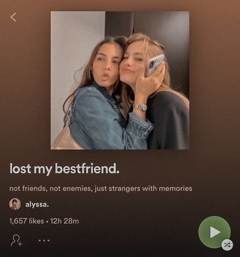 Friendship Playlist Names, Friend Breakup, I Lost A Friend, Friendship Breakup, Losing Your Best Friend, Breakup Playlist, Playlist Names, Breakup Songs, Dancing On My Own