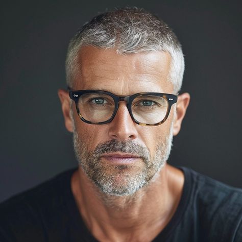 Stylish Hairstyles for Men Over 50 with Glasses – VAGA magazine Silver Fox Bearded Men, Mode Over 50, Older Men Haircuts, Grey Hair And Glasses, Men With Grey Hair, Older Mens Hairstyles, Men Over 50, Grey Hair Men, Beard Hairstyle