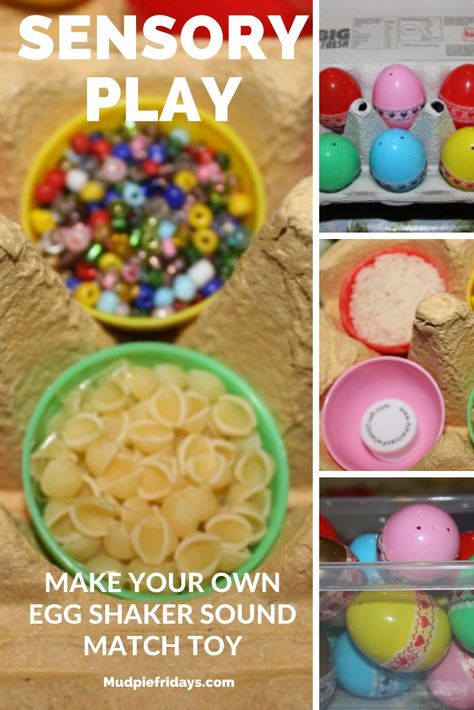 Make your own egg shaker sound match toy Baby Pasta, Easter Egg Hunt Party, Egg Hunt Party, Egg Shakers, Sensory Activities Toddlers, Music Time, Fun Adventures, Toddler Sensory, Childcare Activities