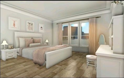 5x6 Bloxburg Bedroom, Bloxburg Bedroom Minimalist, Bloxburg Summer House Interior, Bedroom Ideas For Small Rooms Bloxburg, Master Bedrooms Decor Bloxburg, 1story Bloxburg House, Bloxburg Design Ideas, Parents Bedroom Bloxburg, Bloxburg Bedroom Layout