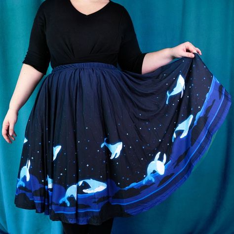 Whale Design, Small Cat, Circle Skirt, Whales, Petticoat, Polyester Spandex, Tulle Skirt, Midi Skirt, Skirt