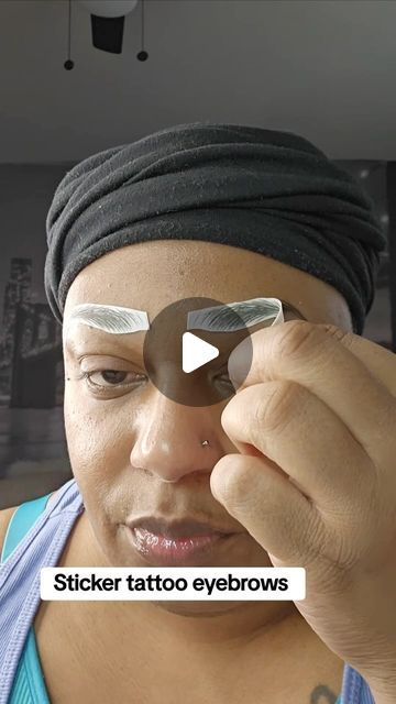 Shavonne Nicole on Instagram: "Eyebrow Stickers  Available On Amazon | Linked In Bio  📷 TikTok : dimplesngaps  Follow For More Content  Would you try these? 🤔" Eyebrow Temporary Tattoo, Draw On Eyebrows With No Hair, How To Draw On Eyebrows With No Hair, Shaved Eyebrows, Goth Eyebrows, False Eyebrows, Instagram Eyebrows, Shave Eyebrows, Tattoo Eyebrows