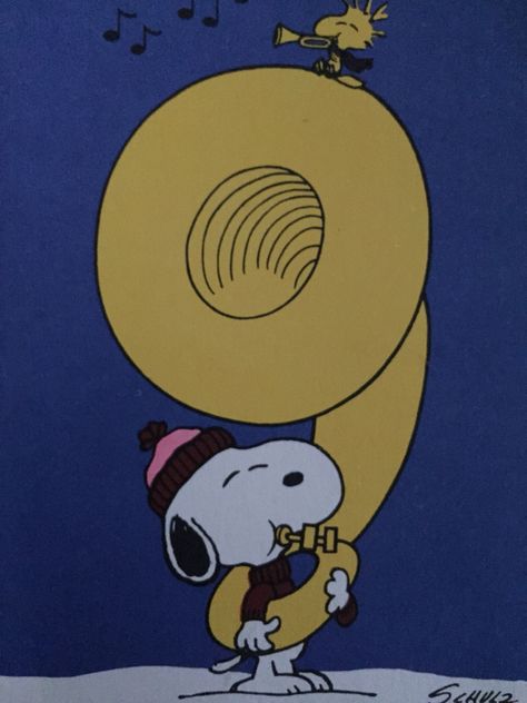 'Snoopy the German Tuba Player' and Woodstock, an Old card from Snoopy. Tuba Jokes, Joe Cool Snoopy, Tuba Pictures, Cool Snoopy, Peanuts Birthday, Peanuts Cartoon, Snoopy Pictures, Snoop Dog, Joe Cool