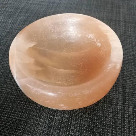 Selenite Cleansing, Peach Selenite, Orange Selenite, Healing Rituals, Crystal Charging, Selenite Bowl, Selenite Lamp, Unique Bowl, Selenite Wands