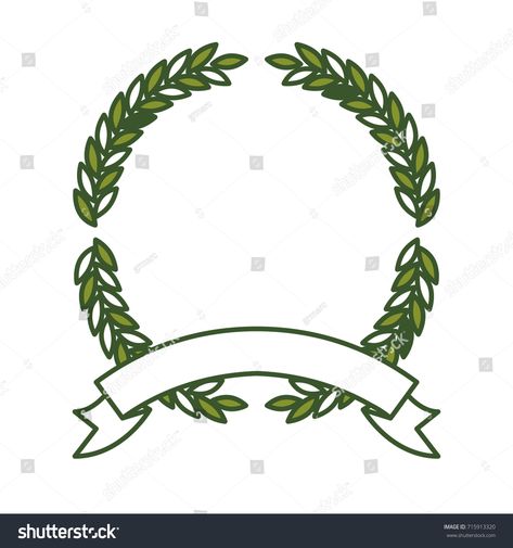 green olive branches forming a circle with thick ribbon on bottom vector illustration #Ad , #Affiliate, #forming#circle#branches#green Olive Branches, Branding Mood Board, Green Olive, Olive Branch, A Circle, Graphics Design, Design Branding, Mood Boards, Olive Green