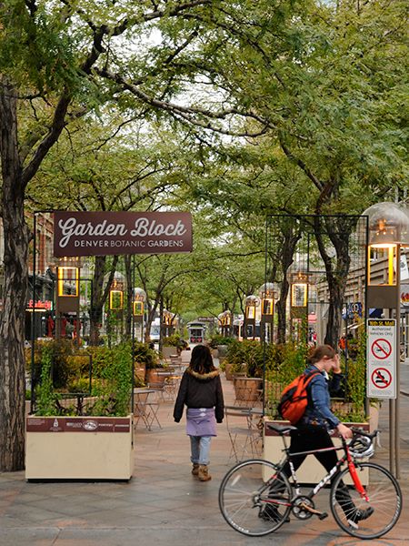 16th Street Mall<br/>Photo courtesy Downtown Denver Partnership:: ::The Cultural Landscape Foundation<br/><a href="/albums/16th-street-mall">View album</a> Pedestrian Street Design, Commercial Street Design, Street Beautification, Tactical Urbanism, Centre Parks, Urban Design Graphics, Urban Intervention, New Urbanism, Urban Design Concept