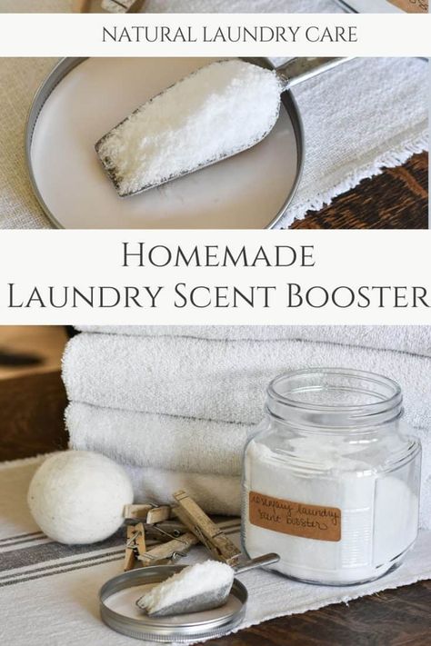 The best natural essential oil fragrance for smell fresh and clean laundry. Use this simple laundry scent booster recipe.  | Learn how to make and use this homemade natural Laundry Scent Booster. Non-toxic, waste free, sustainable laundry care. @rockyhedgefarm | #naturallaundry #lowwaste #nontoxic #sustainable Natural Laundry Scent Booster, Smell Good Naturally, Sustainable Laundry, Laundry Scent Booster, Simple Laundry, Laundry Scent Boosters, Toxic Waste, Laundry Scents, Laundry Tips