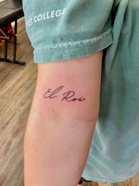 From the story of Hagar in Genesis; El Roi- the God who sees me. #tattoo #christiantattoo Gods Names Tattoo, Ruth 1:16-17 Tattoo, Abide In Him Tattoo, Name Of God Tattoo, Mini Tats Christian, Tiny Bible Story Tattoos, Bible Imagery Tattoos, Here I Am Tattoo, Seek First The Kingdom Of God Tattoo