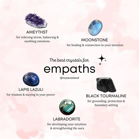 are you an empath?⚡️ as an empath myself it’s been SO important for my journey to make sure i have supportive energy around to protect my superpower & i am able to protect myself from others energy 🧿 swipe to see some crystals for all my fellow empaths on their journeys ✨ www.mysacredsoul.co.uk #empaths #crystalsforempaths #empathlife #empathproblems #crystalshop #crystalshopuk #ukcrystalshop #protectyourenergy #protectioncrystals #highlysensitiveperson #crystalsforbeginners #protection #... Herbs For Empaths, Best Crystals For Empaths, Crystals For Empath Protection, Empath Protection Jewelry, How To Protect Yourself As An Empath, Empath Energy Protection, Protection For Empaths, How To Protect Your Energy As An Empath, Empath Protection Crystals