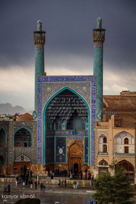 shah mosque is in naghshe jahan square which is in isfahan city   #isfahan #beauty #architecture #canon #photograph #mosque Shah Mosque, Ancient Persian Architecture, Islamic City, Isfahan Iran, Iranian Architecture, Persian Architecture, Iran Travel, Portfolio Design Layout, Ancient Persian