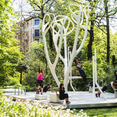 My Equilibria Fitness Tree – GoZones Fitness Center Design, Outdoor Gym Equipment, Public Playground, Outdoor Fitness Equipment, Public Realm, Outdoor Gym, Urban Furniture, Picnic Set, Gym Design