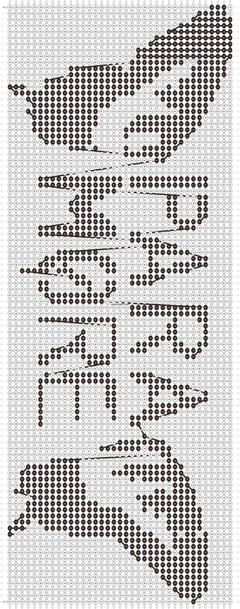 Alpha Pattern #575 | BraceletBook.com Paramore Band, Band Names, Bead Sprite, Panic At The Disco, Hayley Williams, Alpha Pattern, Yarn Projects, Alpha Patterns, Paramore