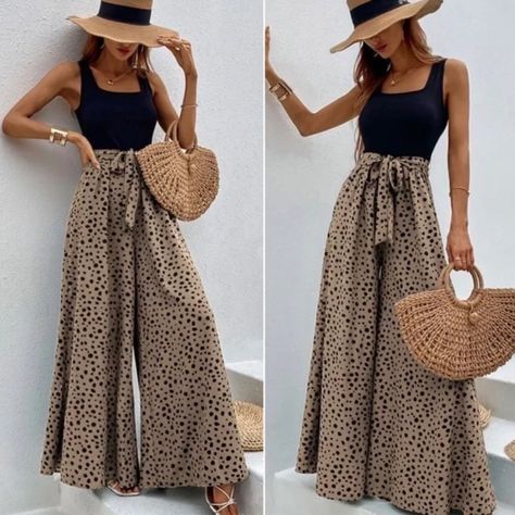 Derby Pants Outfit Women, Classic Boho Style Fashion, Modest Classy Summer Outfits, Boho Chic Office Outfit, Cute Evening Outfits, Summer Business Casual Outfits For Women Work Attire, 20 Year High School Reunion Outfit, Boho Work Outfit Business, Derby Outfits For Women Casual