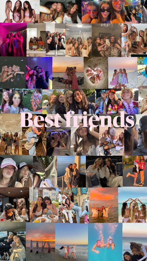 Friend Wallpaper Ideas, Friends Collage Aesthetic, Photo Collage Wallpaper, Friends Collage, Vision Board Photos, Collage Iphone, Friend Pictures Poses, Wallpaper Collage, Pictures Poses