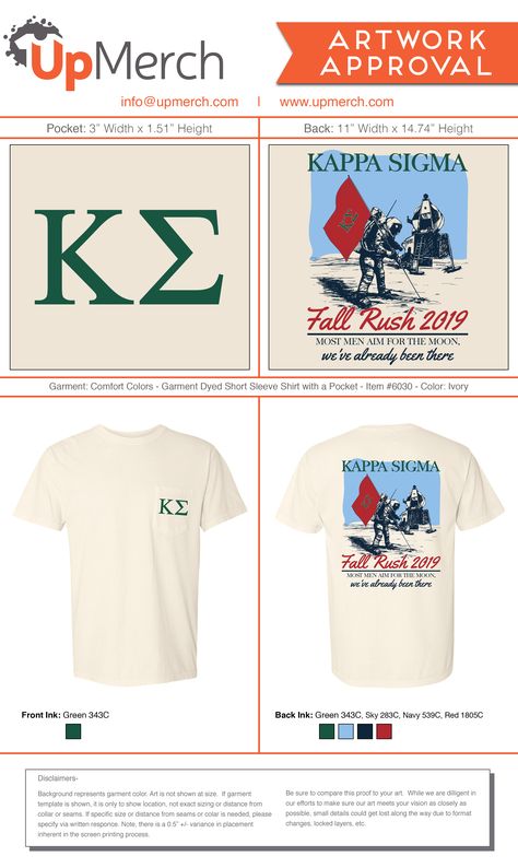 Greek Merch, Frat Merch, Kappa Sigma, Merch Ideas, Sigma Kappa, Fraternity, Comfort Colors, Shirt Design, Short Sleeve Shirt