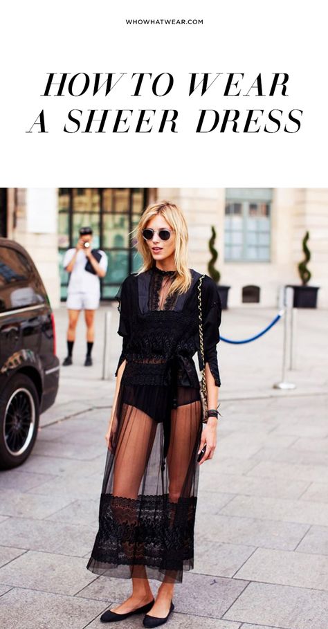 Outfit ideas to help you style a sheer dress like a fashion pro Street Style Stockholm, Lollapalooza Outfit, Top Street Style, Anja Rubik, Wearing Sunglasses, Sheer Skirt, Looks Street Style, Street Style Chic, Inspired Outfits